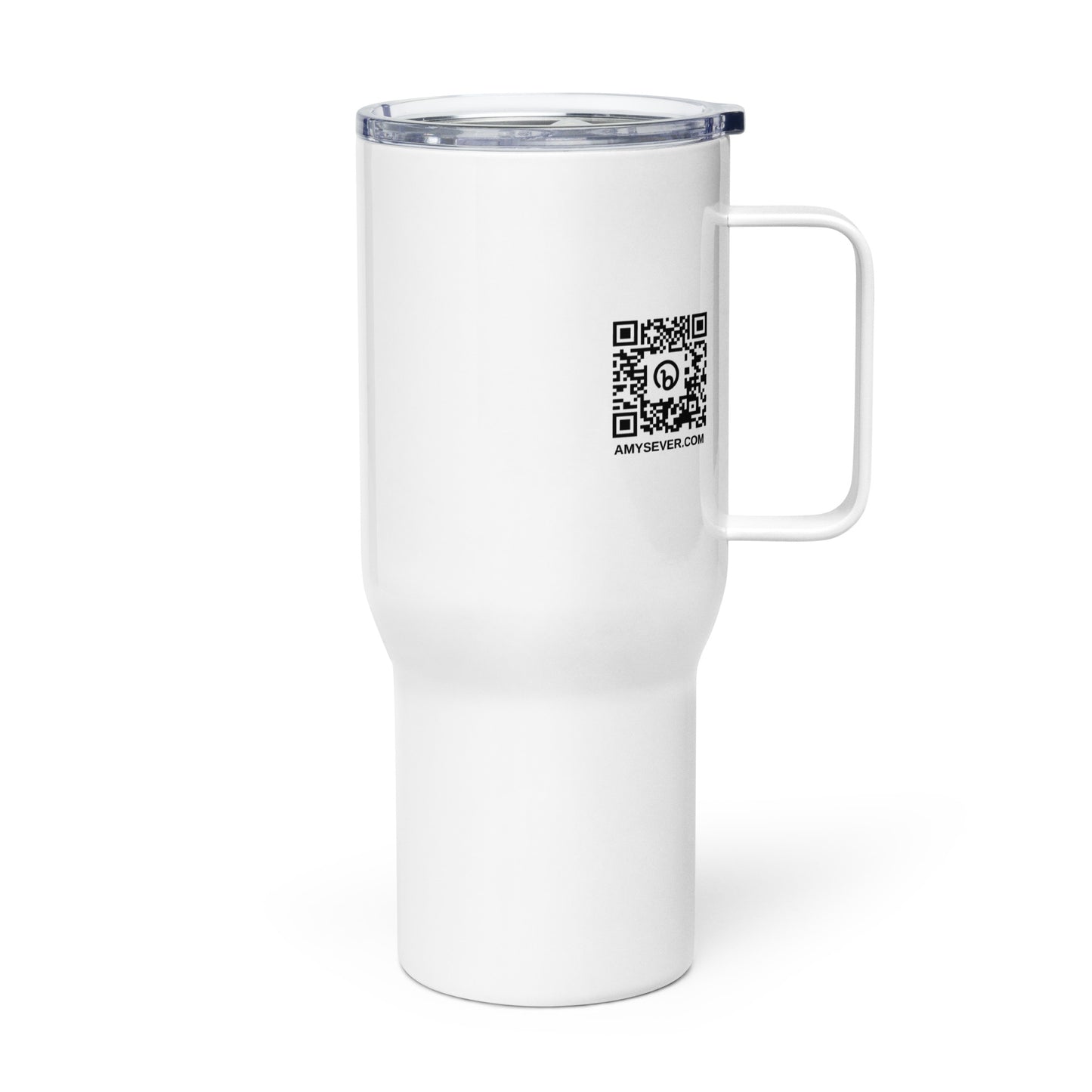 AS Logo Travel Mug with Handle (Black)
