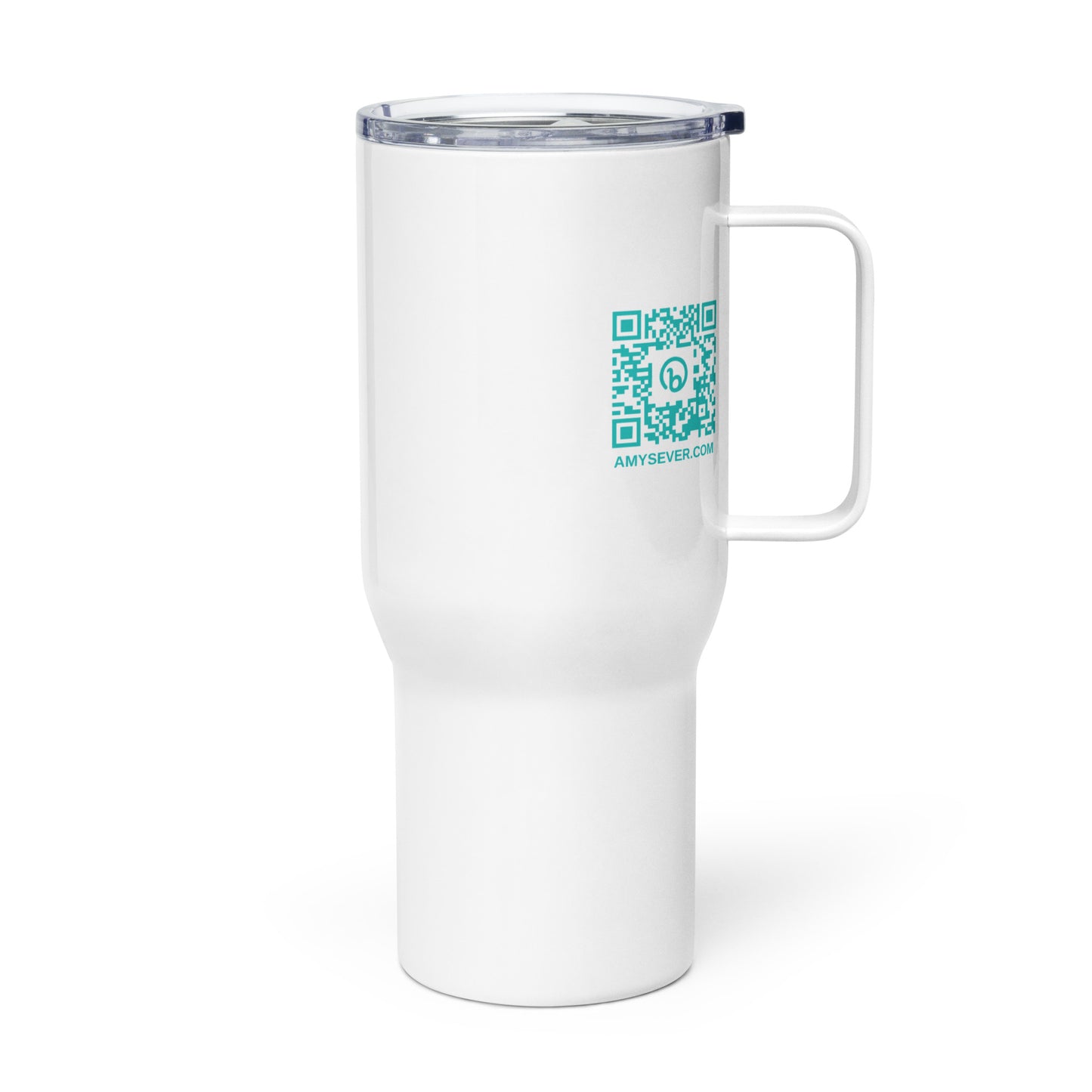 AS Logo Travel Mug with Handle (Turquoise)