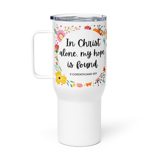 In Christ Alone Travel Mug with Handle