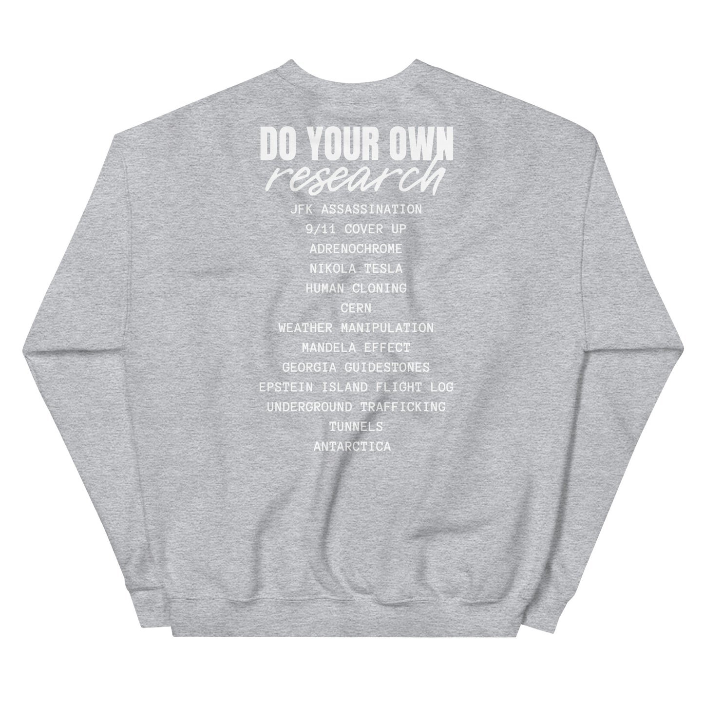 Conspiracy Theory Expert Unisex Sweatshirt