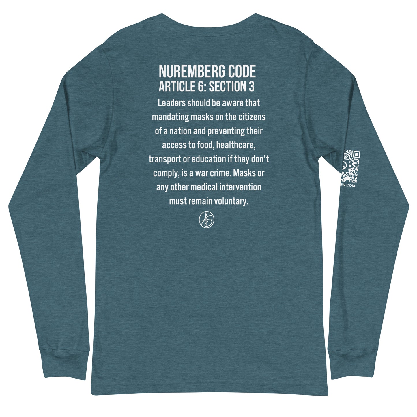 Mask Mandates = War Crimes Unisex Long Sleeve Tee