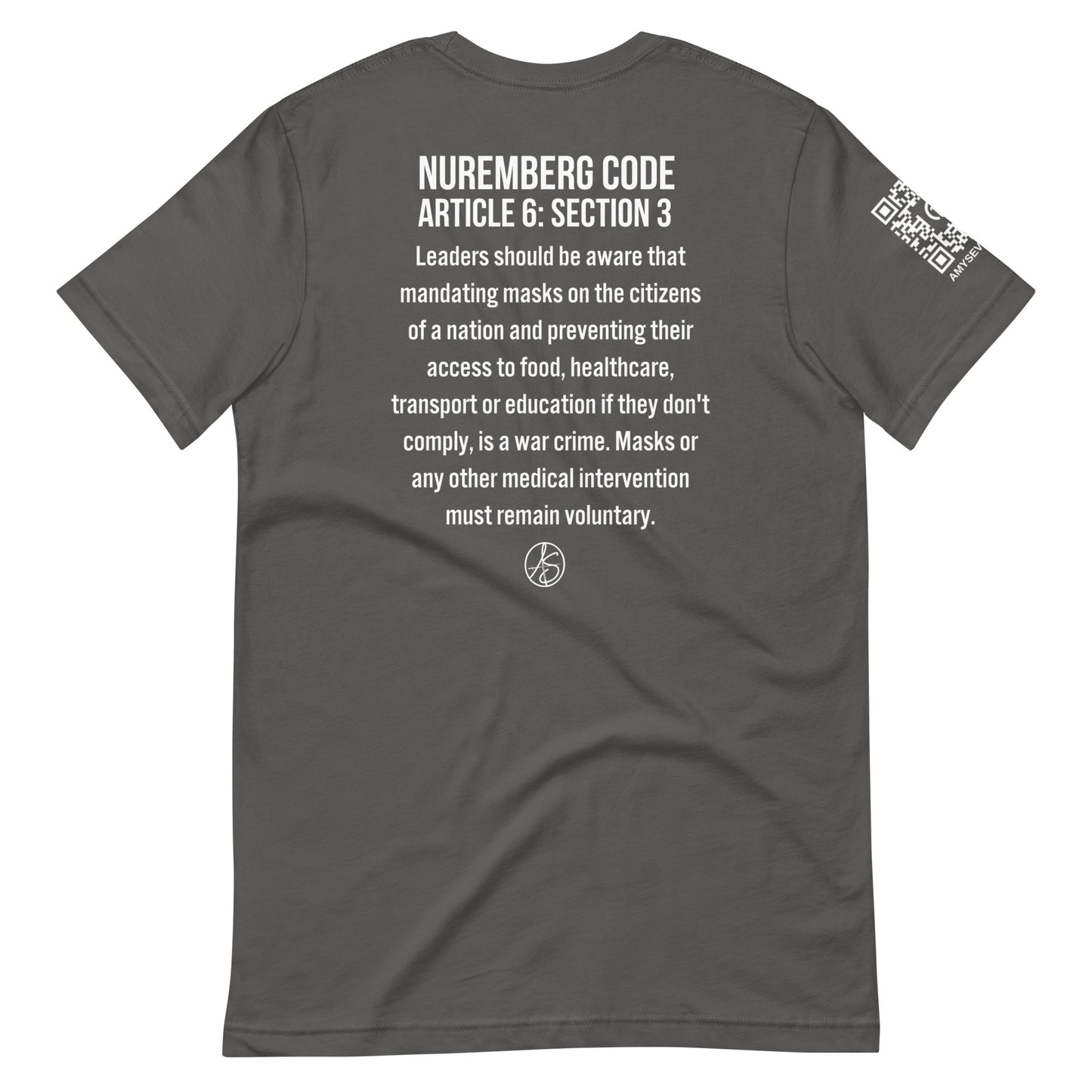 Mask Mandates = War Crimes Unisex t-shirt