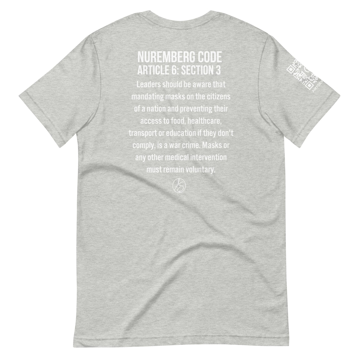 Mask Mandates = War Crimes Unisex t-shirt