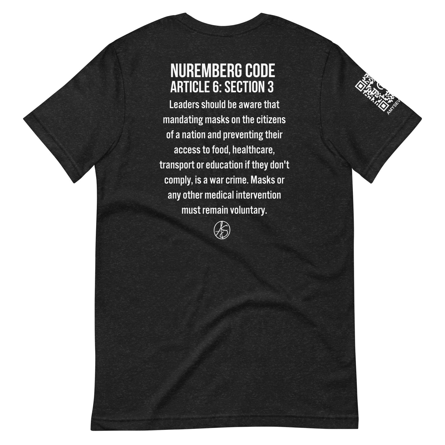 Mask Mandates = War Crimes Unisex t-shirt