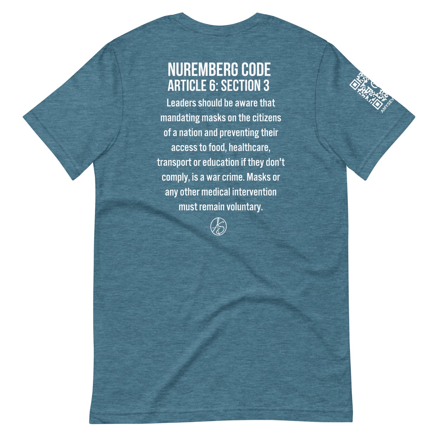 Mask Mandates = War Crimes Unisex t-shirt
