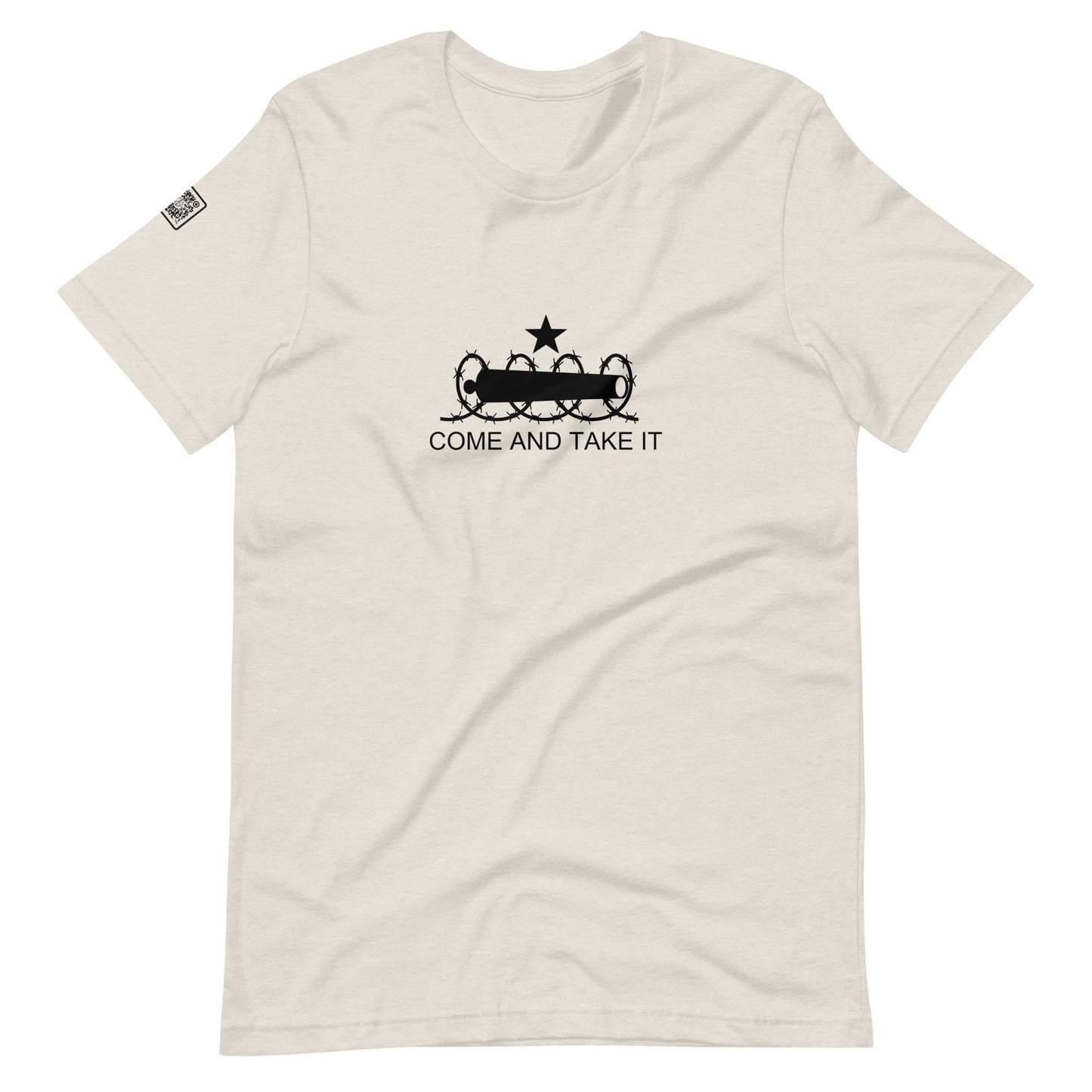 Come And Take It (black text) Unisex t-shirt