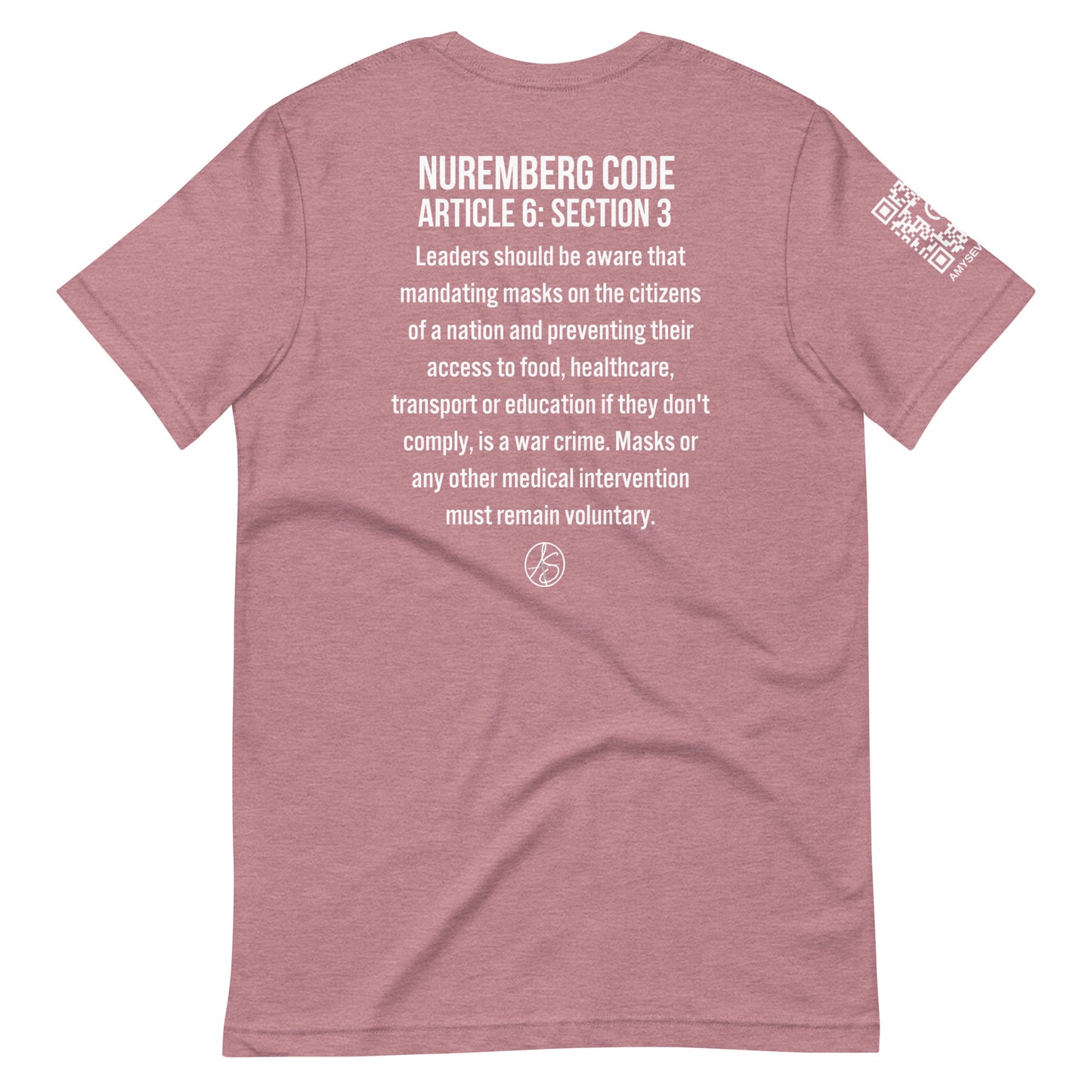 Mask Mandates = War Crimes Unisex t-shirt