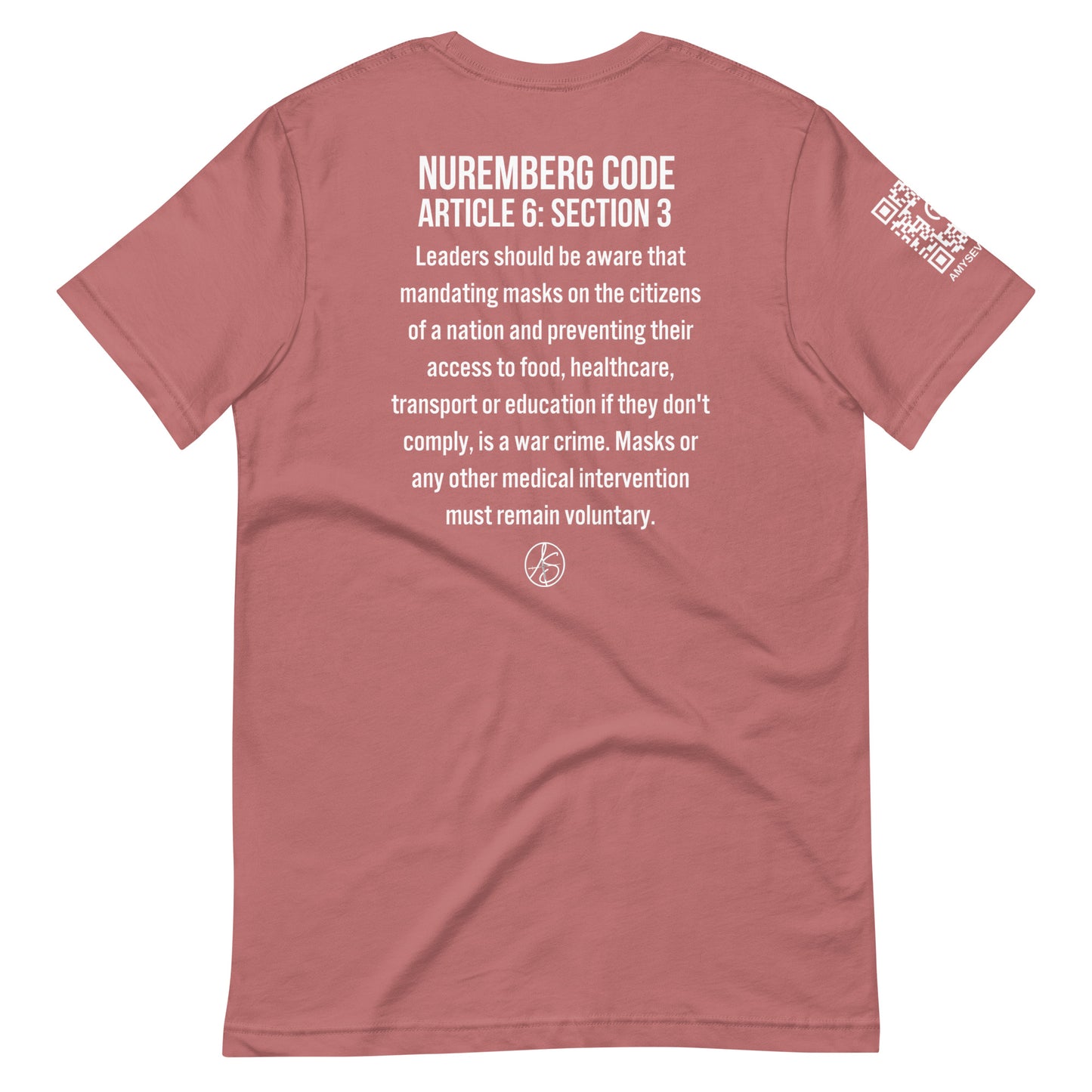 Mask Mandates = War Crimes Unisex t-shirt