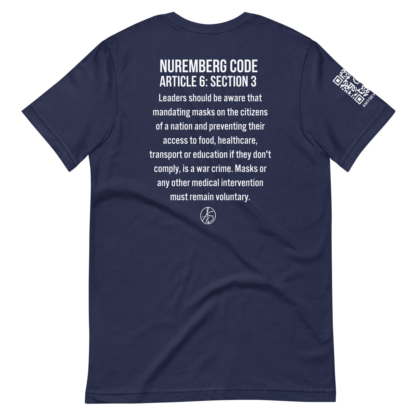 Mask Mandates = War Crimes Unisex t-shirt