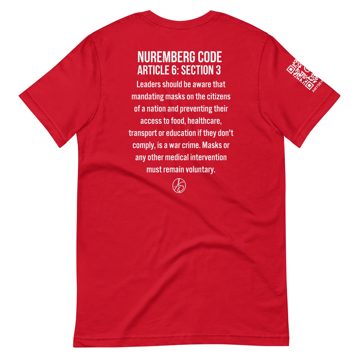 Mask Mandates = War Crimes Unisex t-shirt