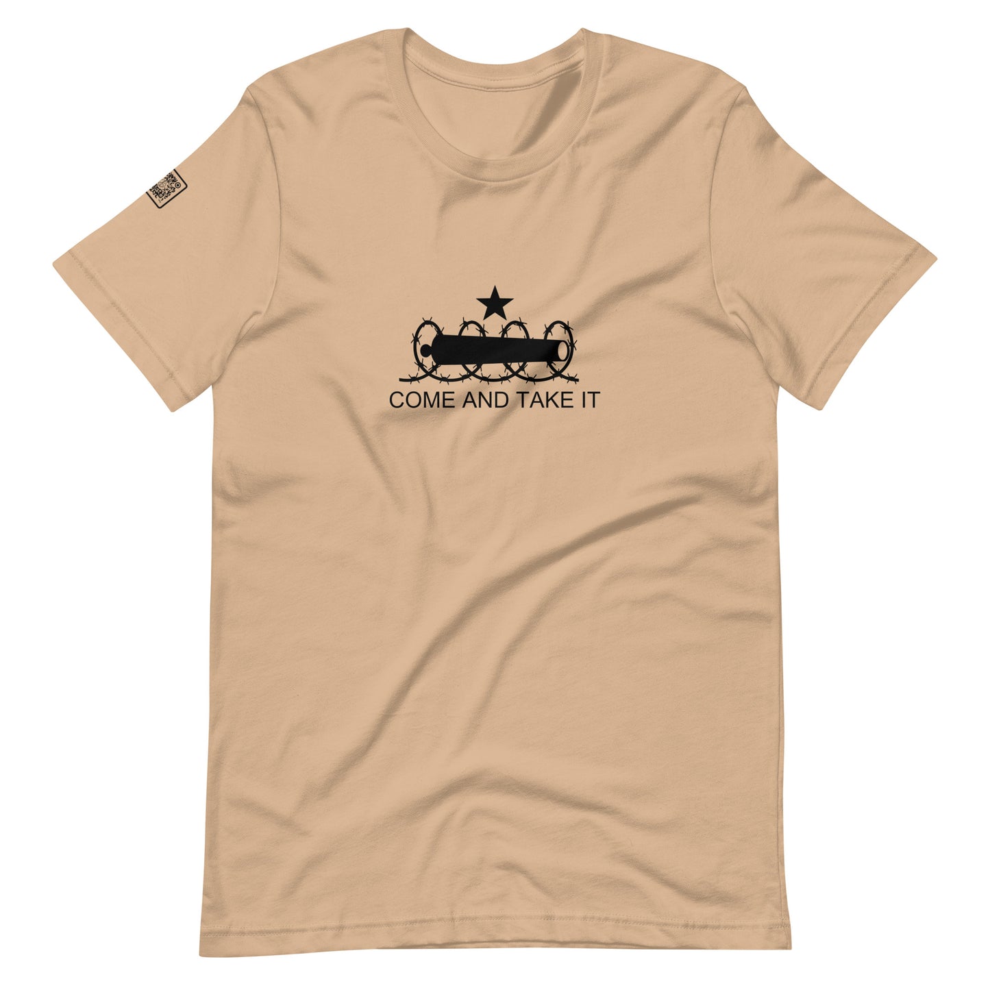 Come And Take It (black text) Unisex t-shirt