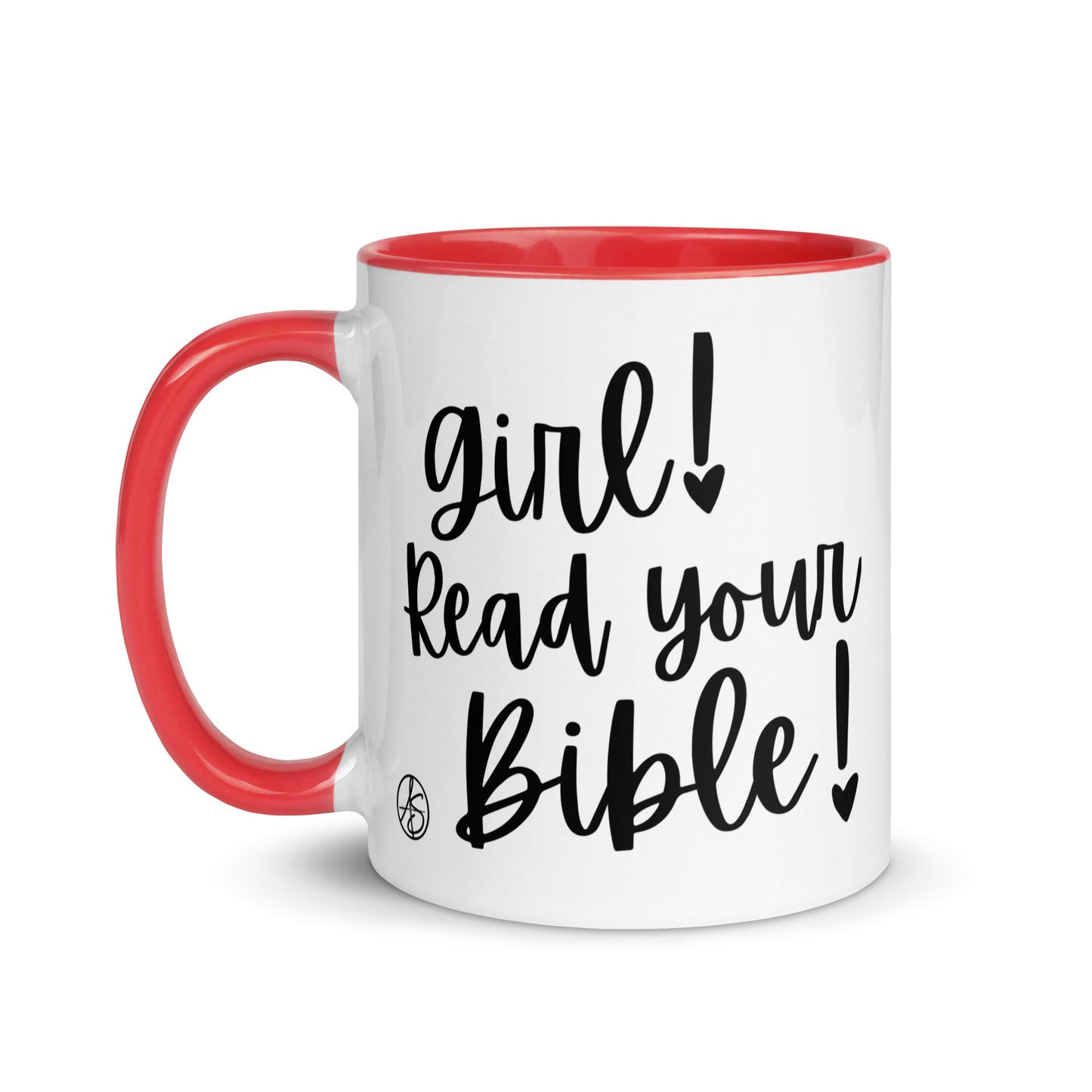 Girl, Read Your Bible Mug with Color Inside