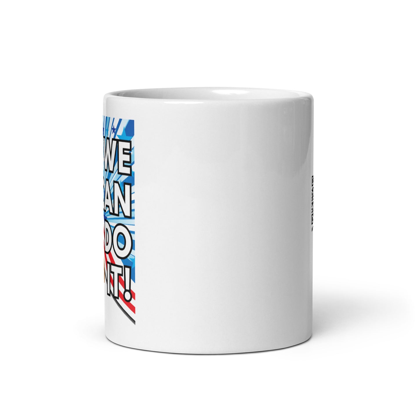 Rosie The Riveter White glossy mug
