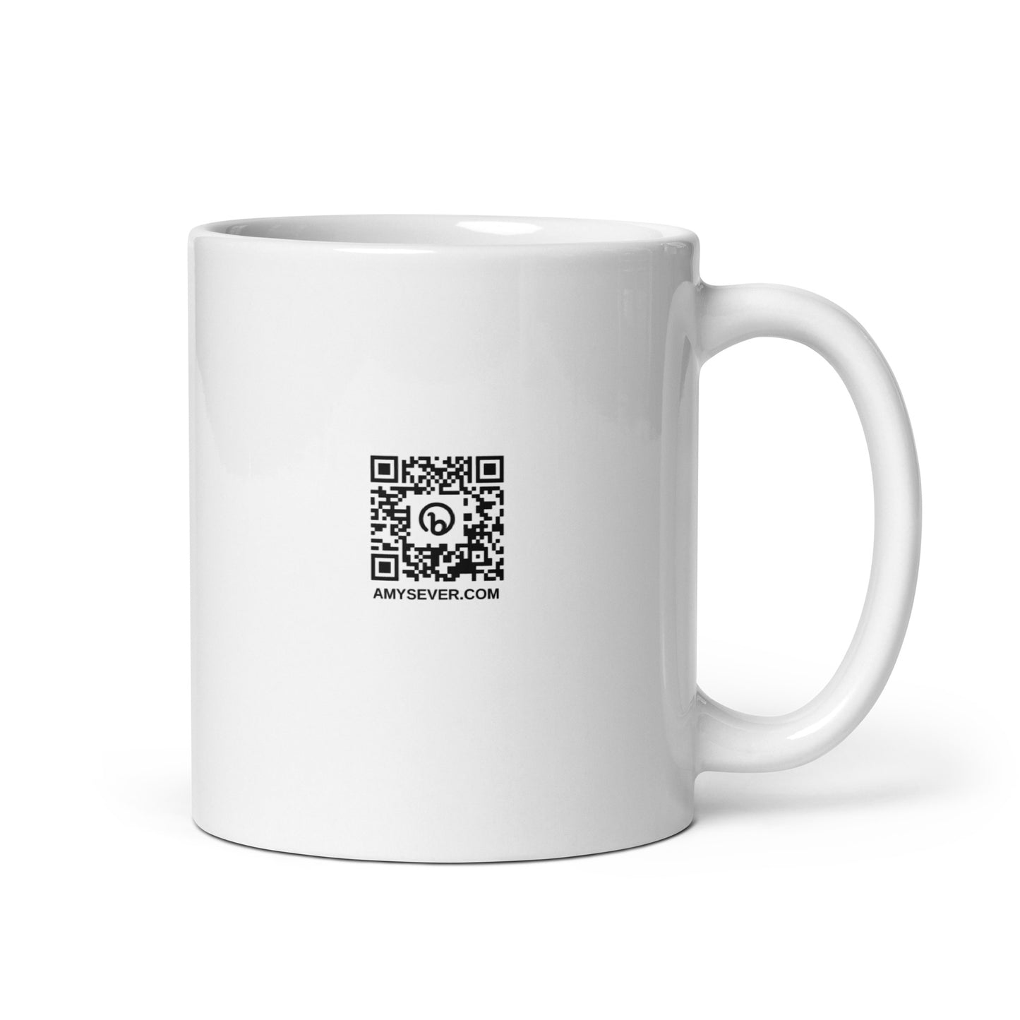 Rosie The Riveter White glossy mug