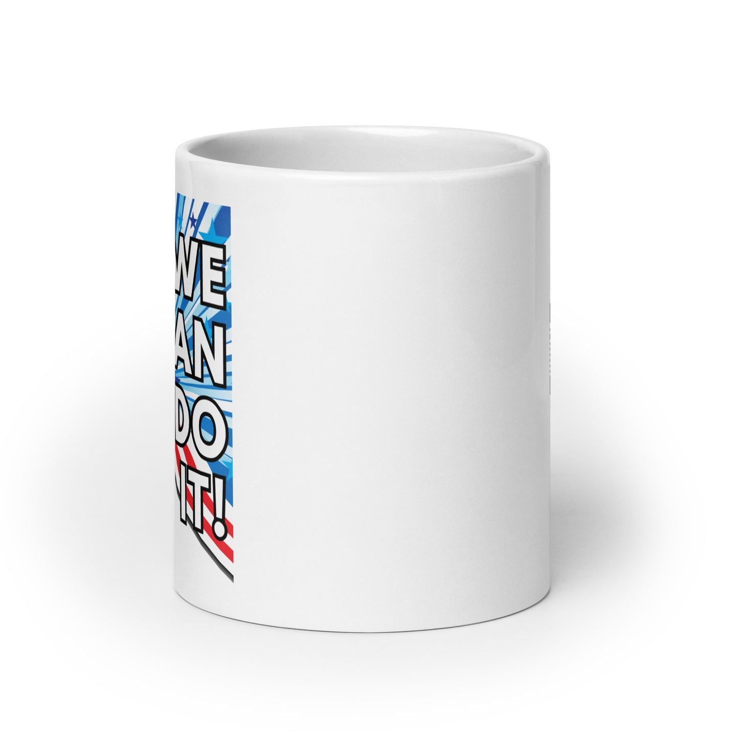 Rosie The Riveter White glossy mug