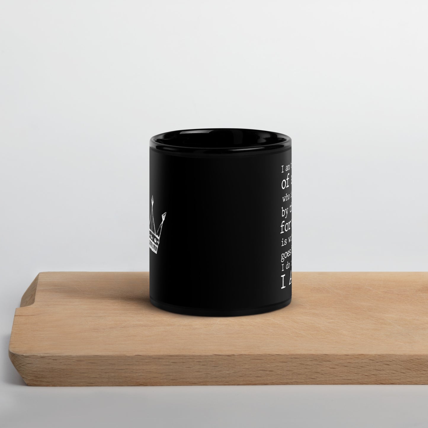 Daughter Of The King Black Glossy Mug