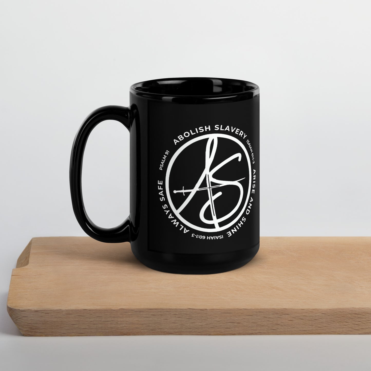 AS Logo Black Mug