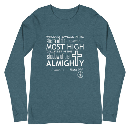 Psalm 91:1 Unisex Long Sleeve Tee