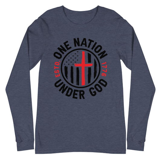 One Nation Under God Unisex Long Sleeve Tee