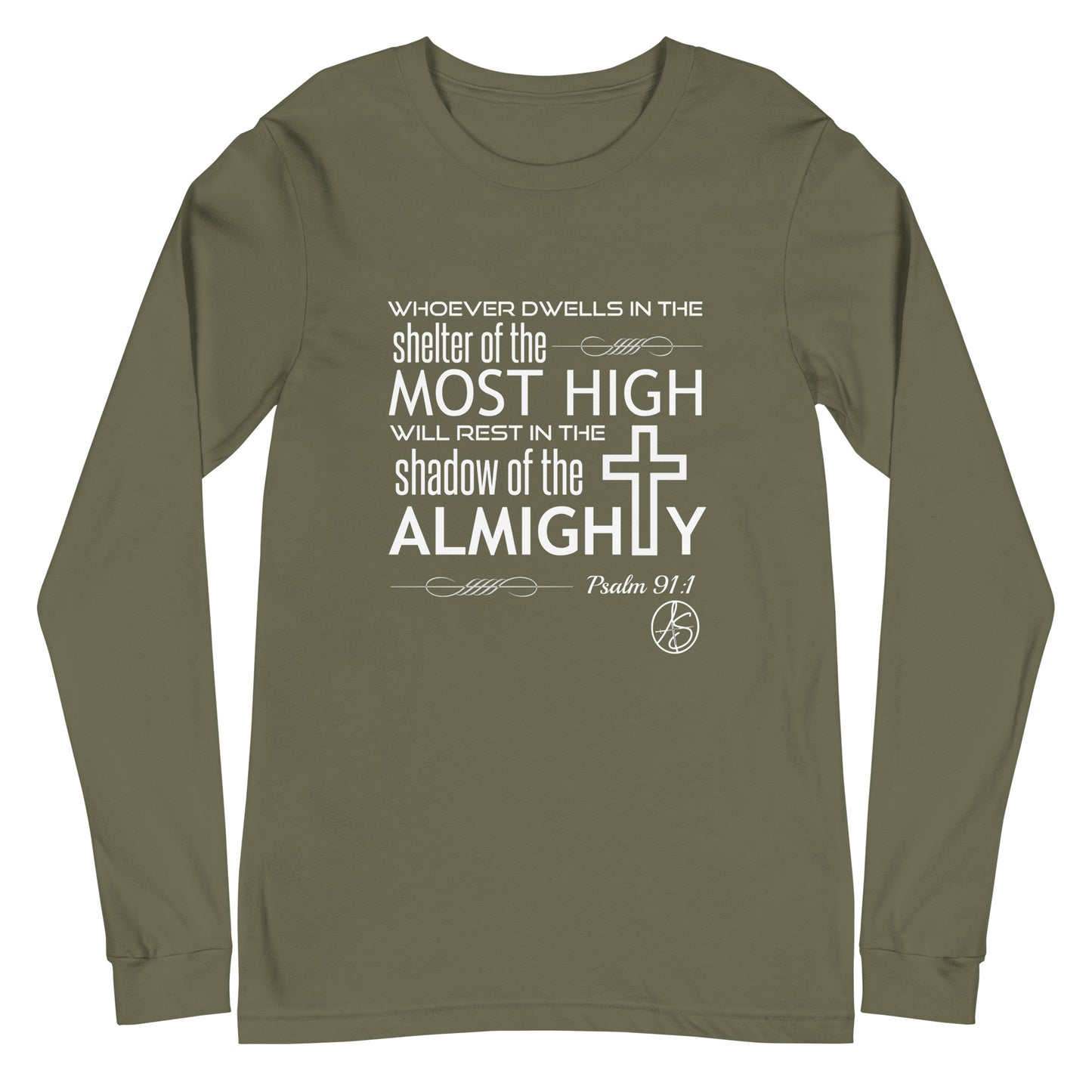Psalm 91:1 Unisex Long Sleeve Tee