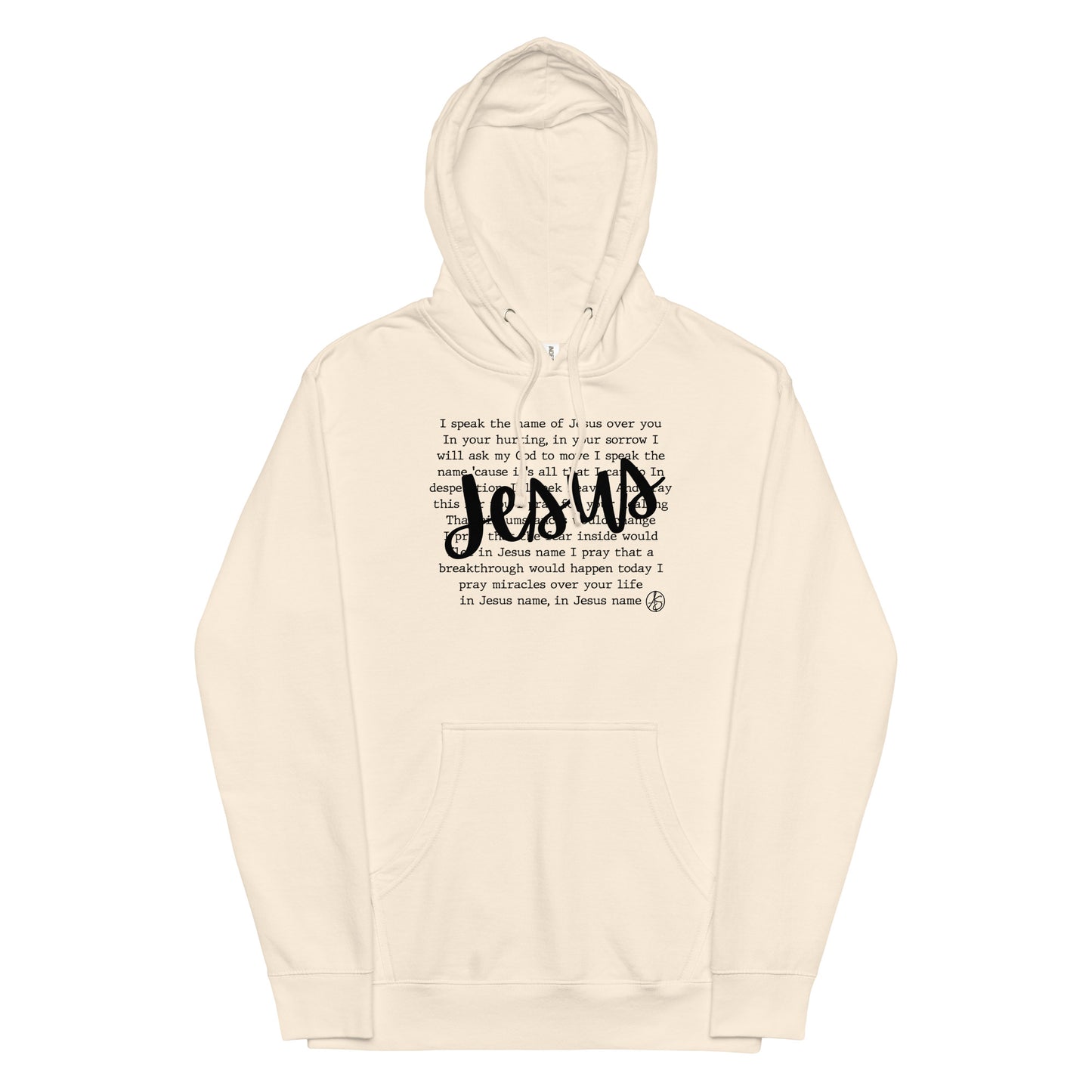 In Jesus Name Unisex Midweight Hoodie