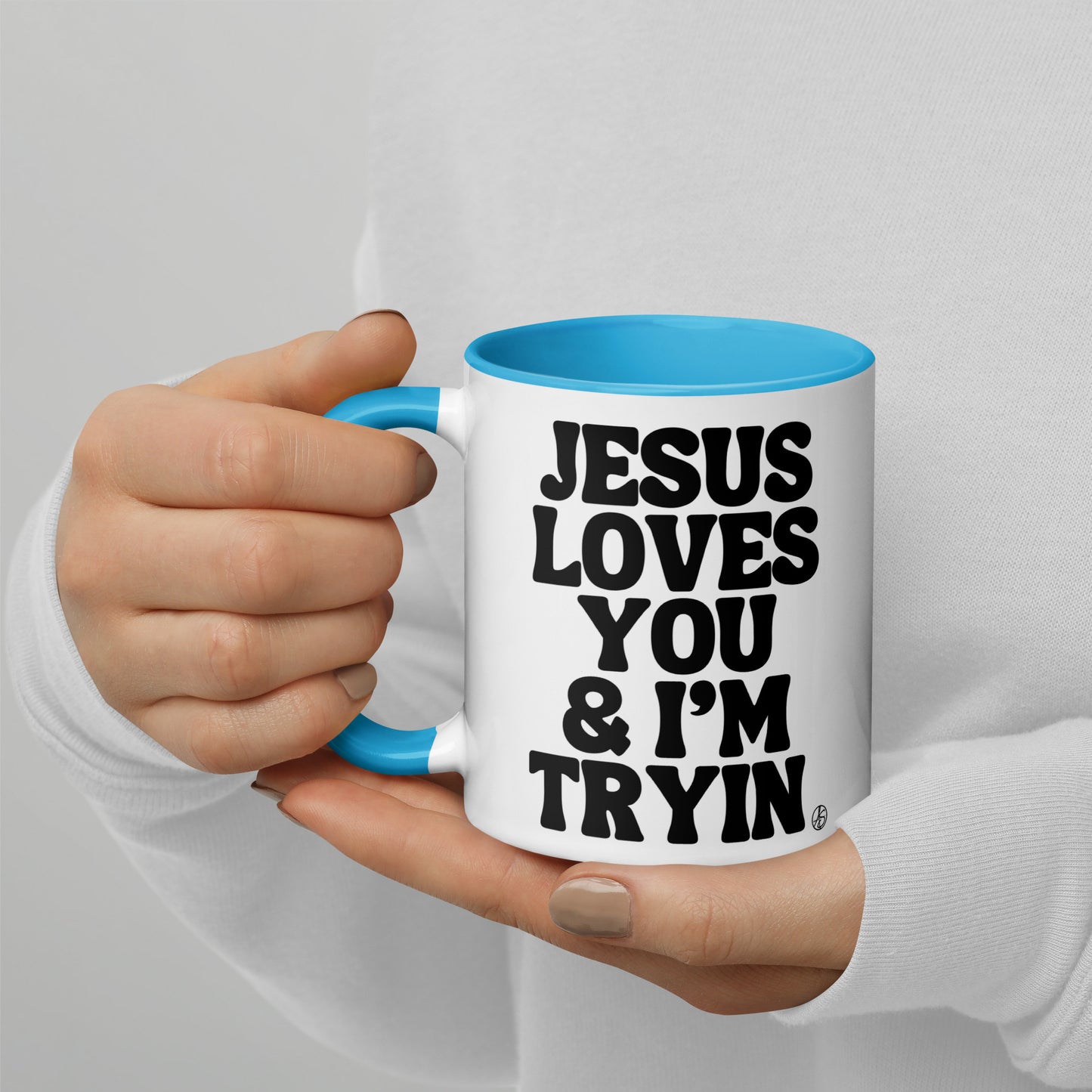 Jesus Loves You Mug with Color Inside