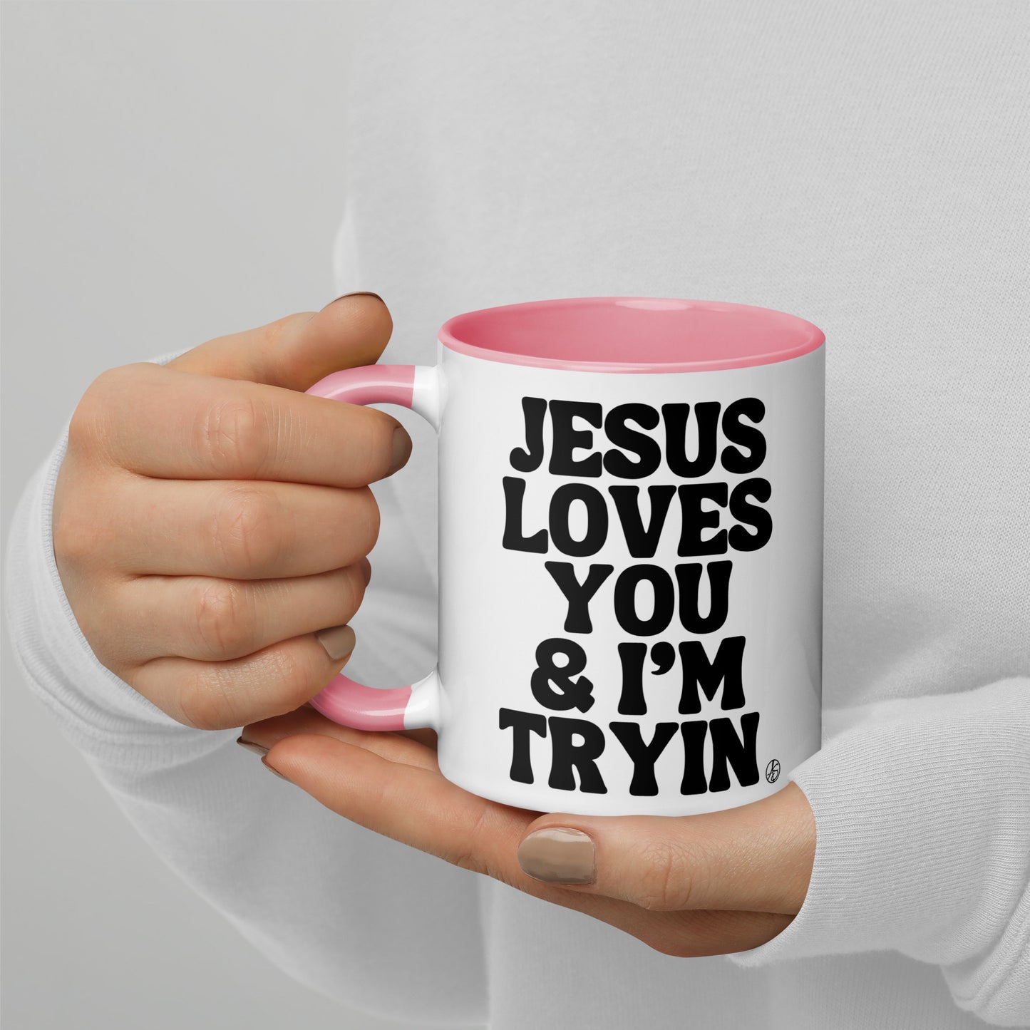 Jesus Loves You Mug with Color Inside