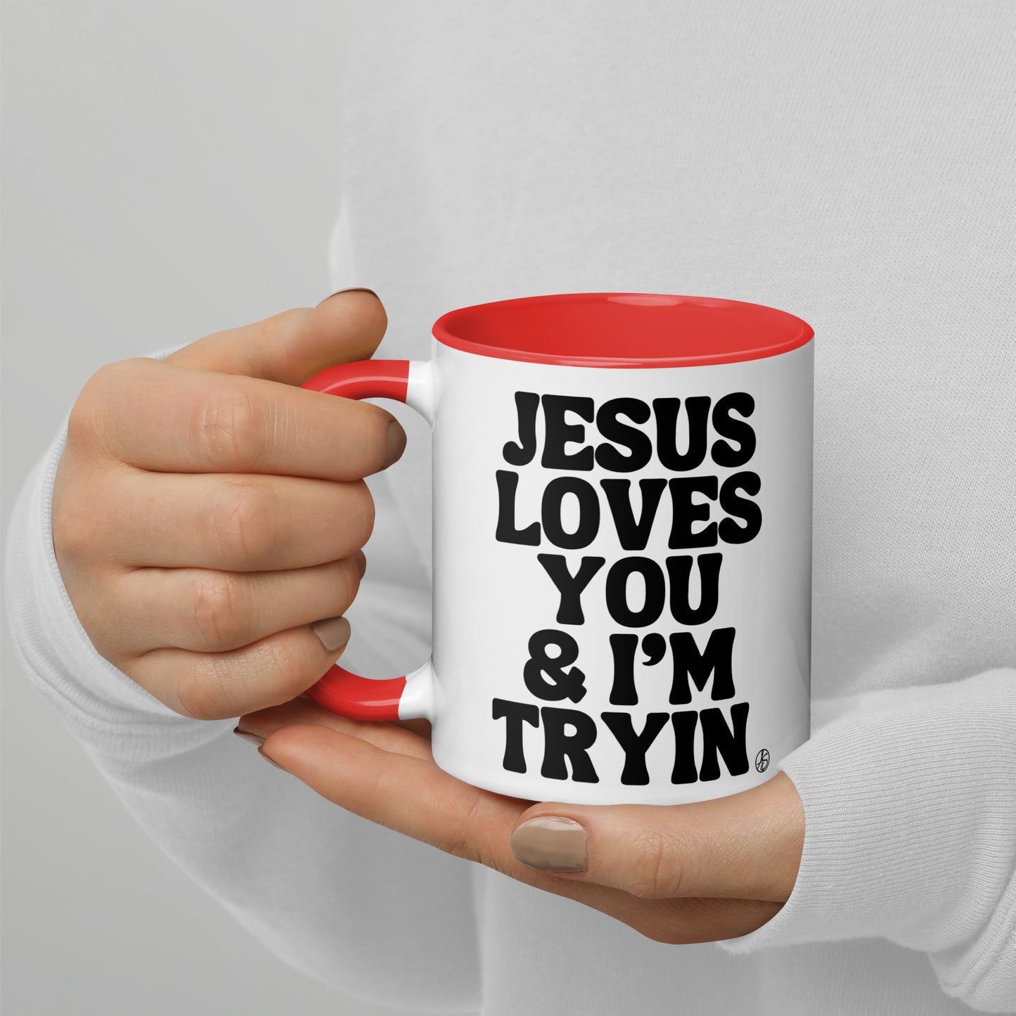 Jesus Loves You Mug with Color Inside