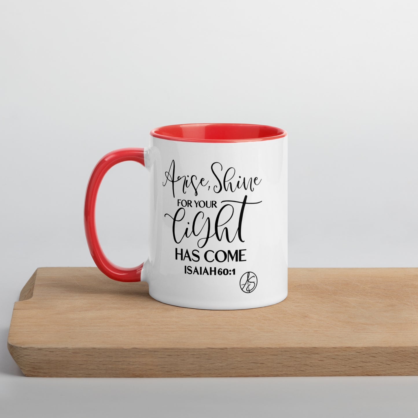 Isaiah 60:1 Mug with Color Inside
