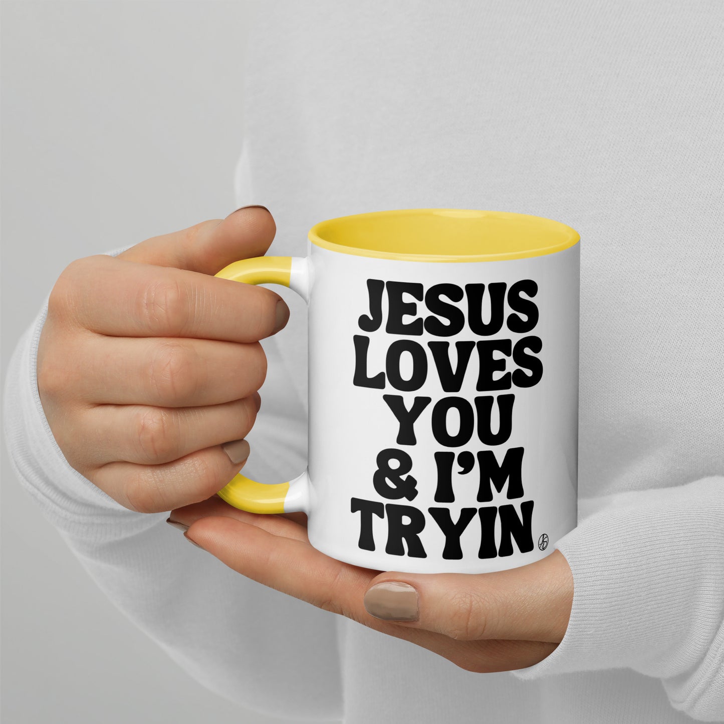 Jesus Loves You Mug with Color Inside