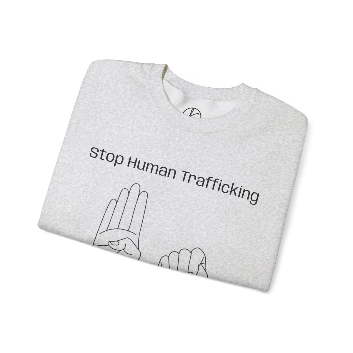 Human Trafficking Hand Sign Sweatshirt