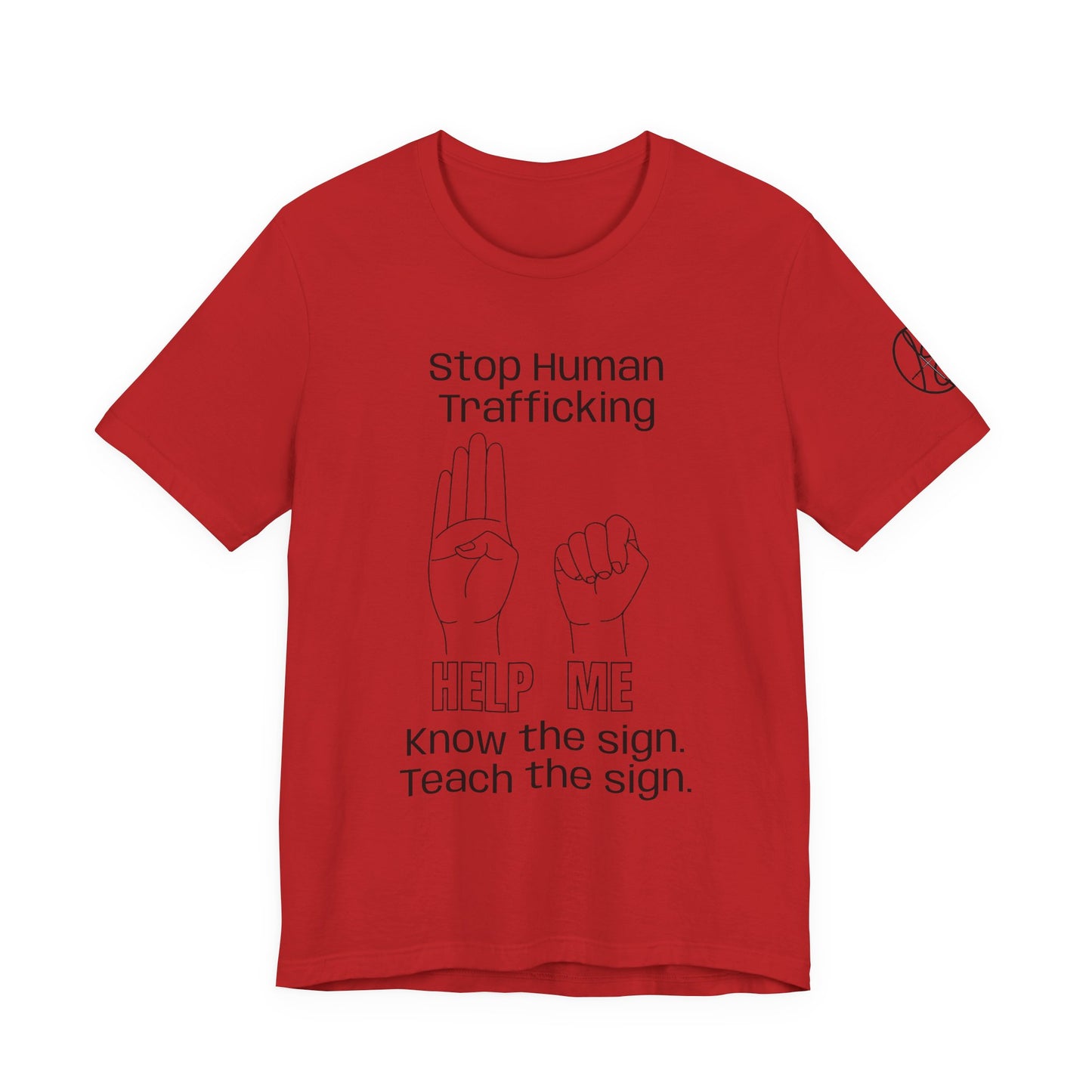 Human Trafficking Hand Sign Unisex Tee