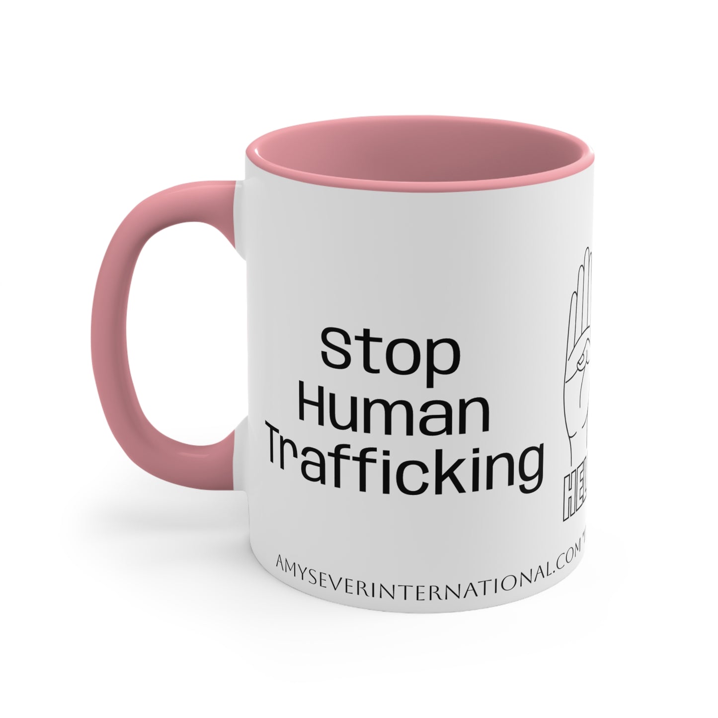 Human Trafficking Hand Sign Coffee Mug
