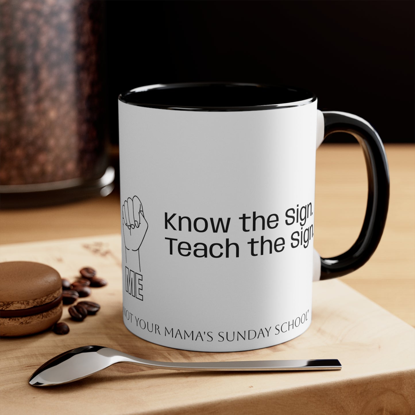 Human Trafficking Hand Sign Coffee Mug