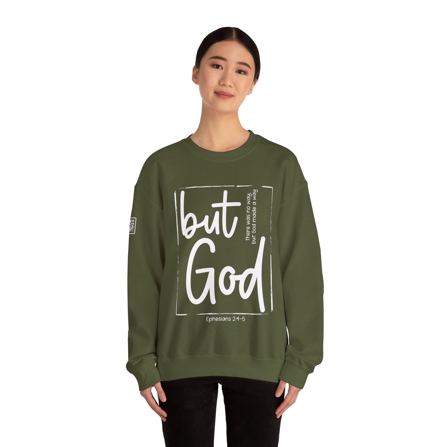 But God Unisex Heavy Blend™ Crewneck Sweatshirt