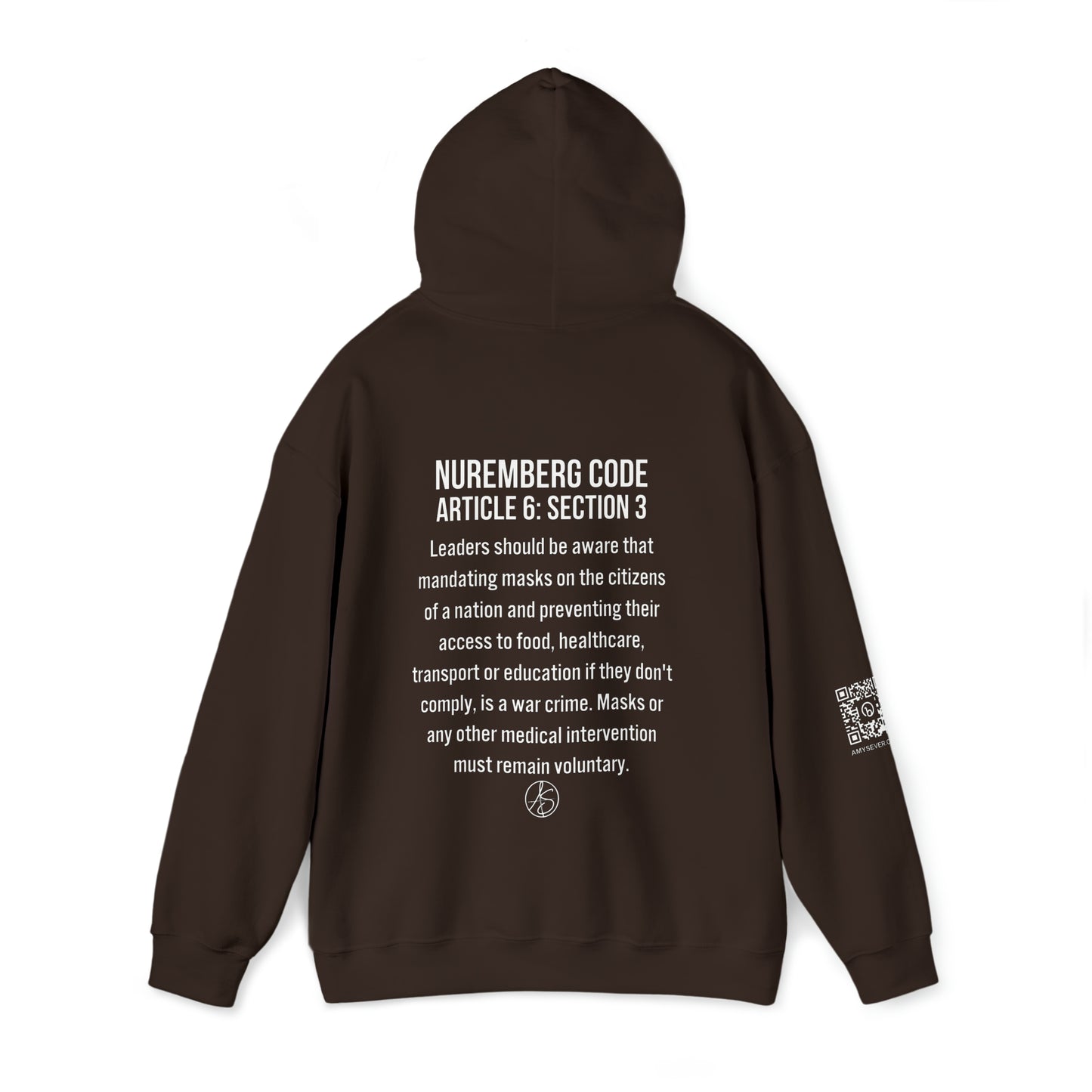 Mask Mandates = War Crimes Unisex Heavy Blend™ Hooded Sweatshirt