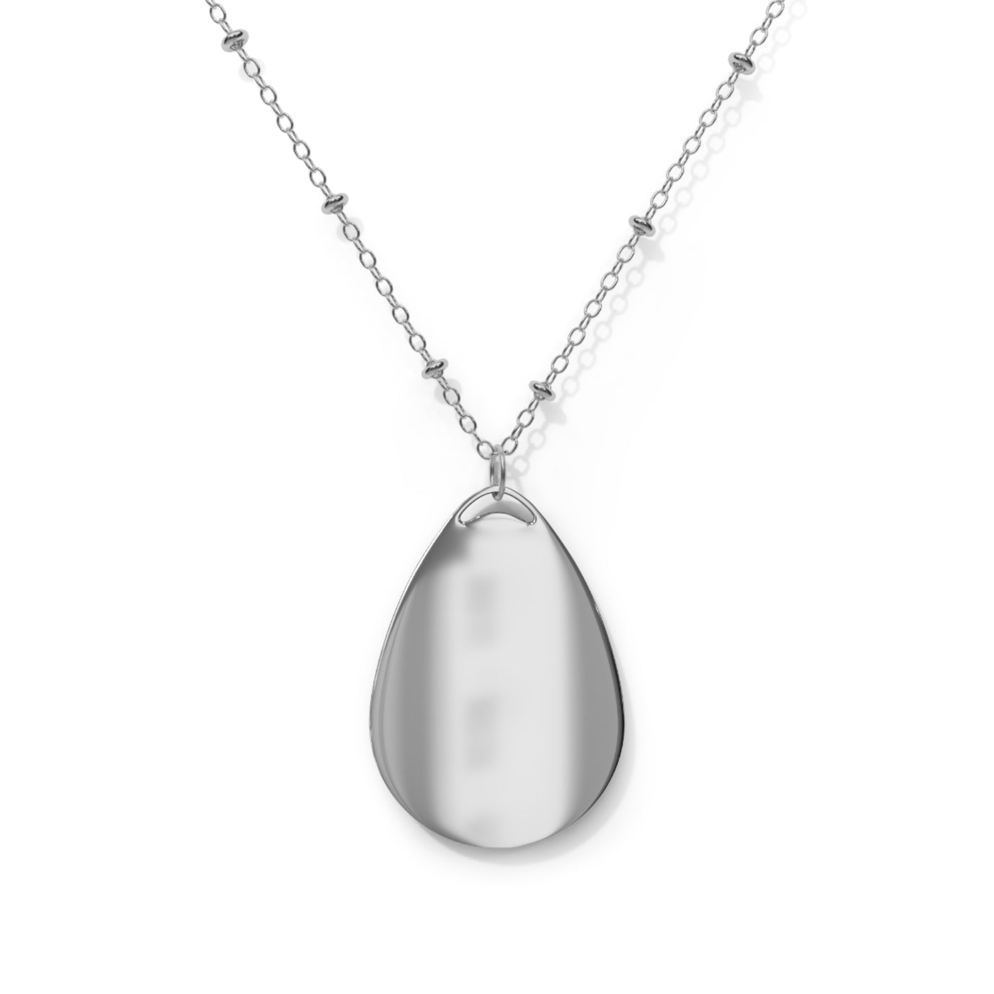 AS Logo Turquoise Oval Necklace