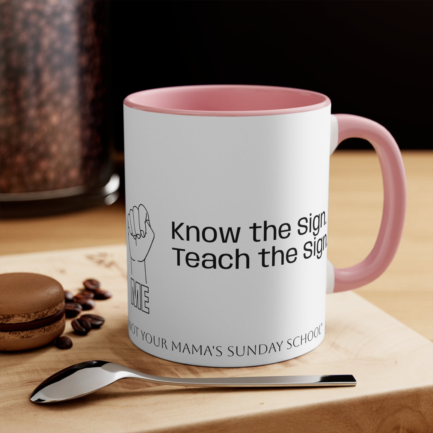 Human Trafficking Hand Sign Coffee Mug