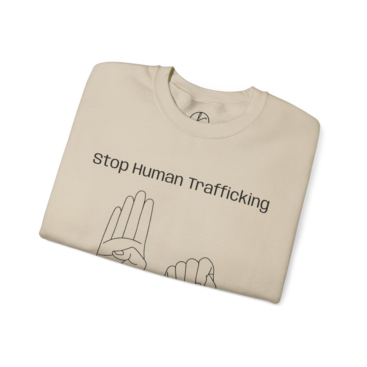Human Trafficking Hand Sign Sweatshirt