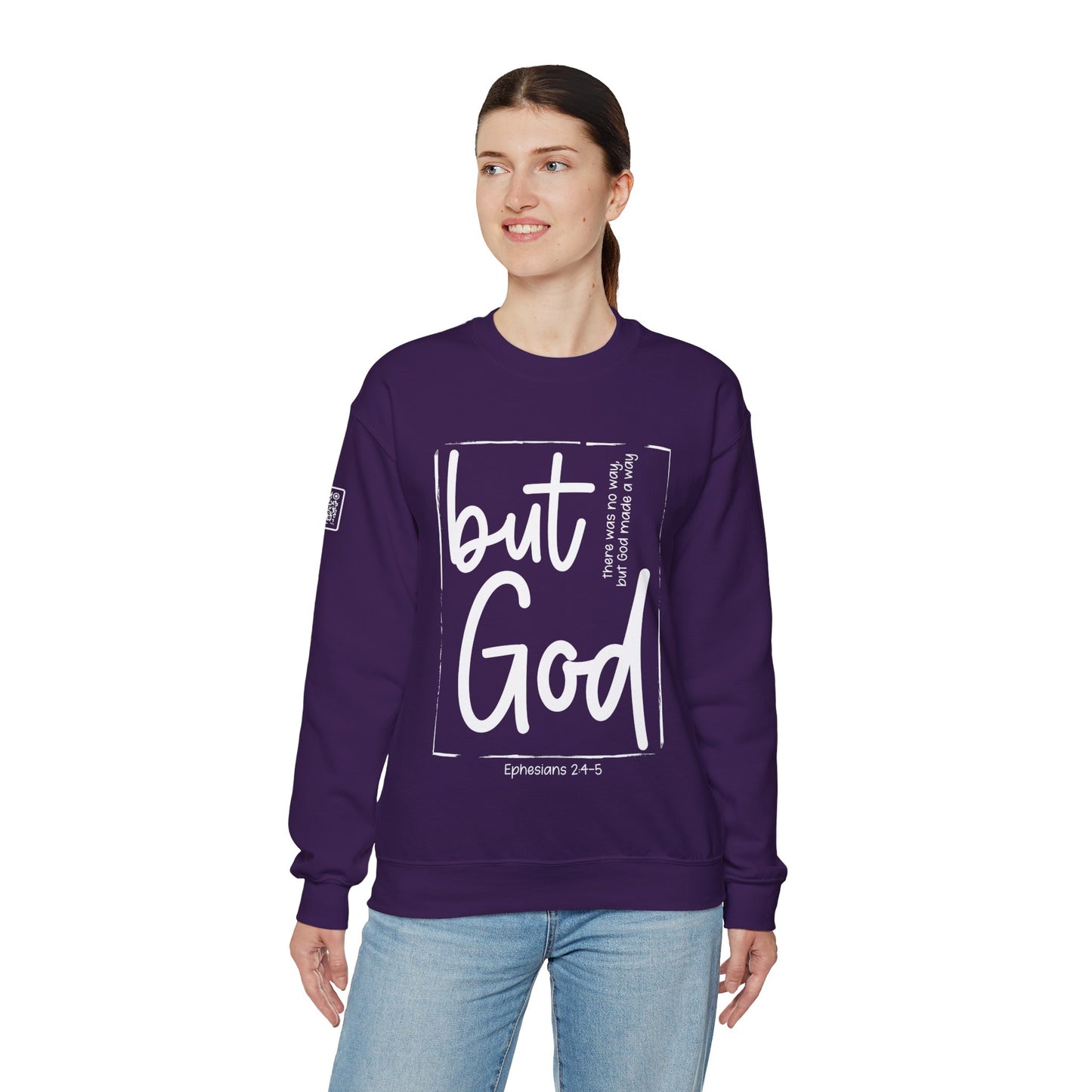 But God Unisex Heavy Blend™ Crewneck Sweatshirt