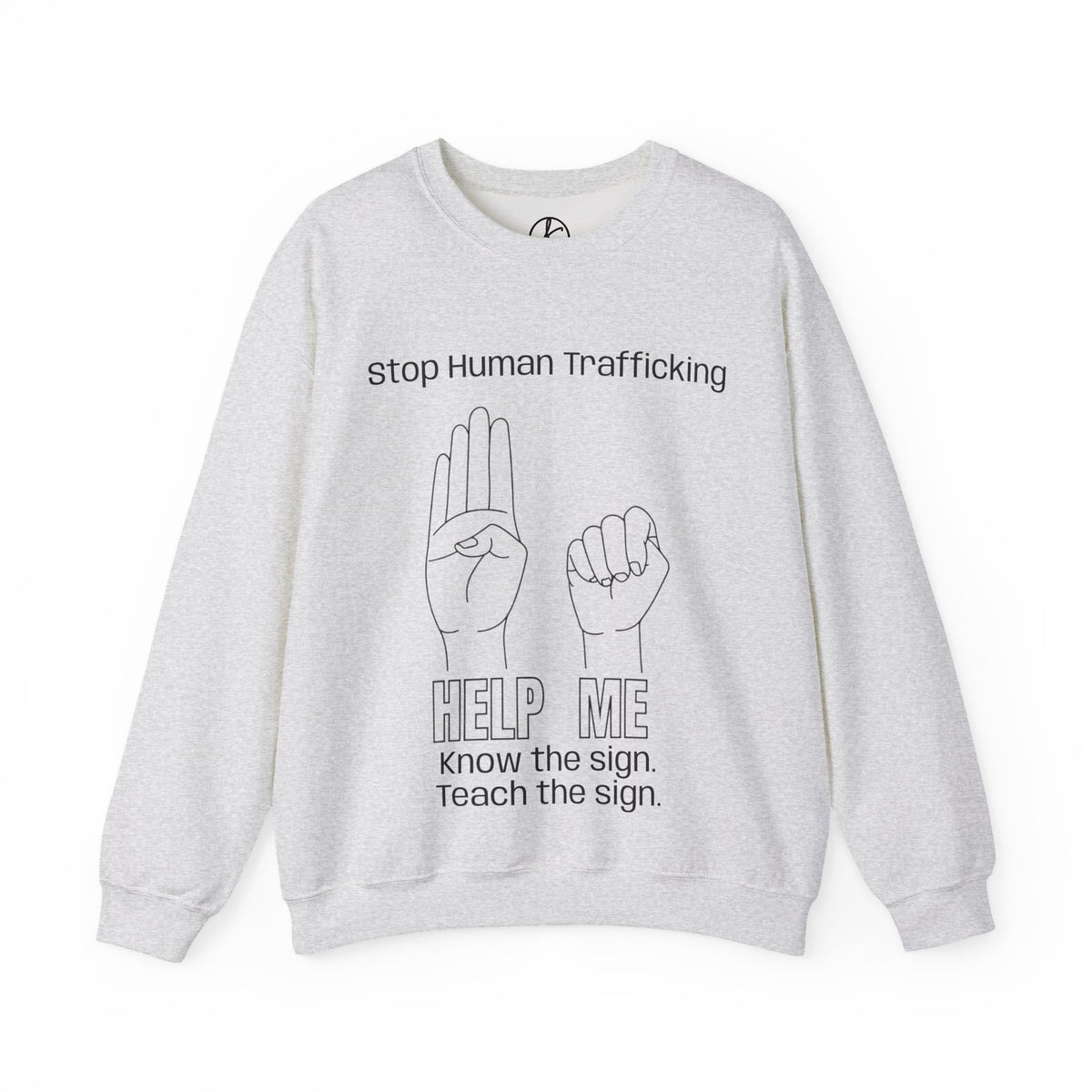 Human Trafficking Hand Sign Sweatshirt