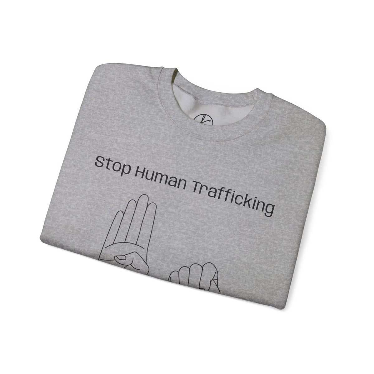 Human Trafficking Hand Sign Sweatshirt