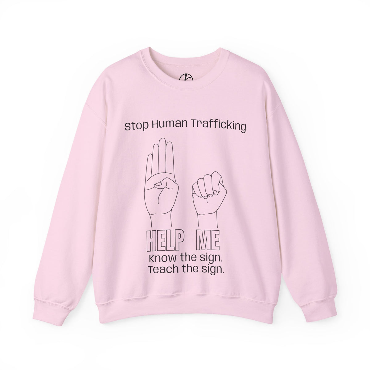 Human Trafficking Hand Sign Sweatshirt