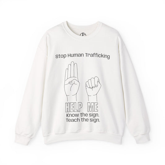 Human Trafficking Hand Sign Sweatshirt