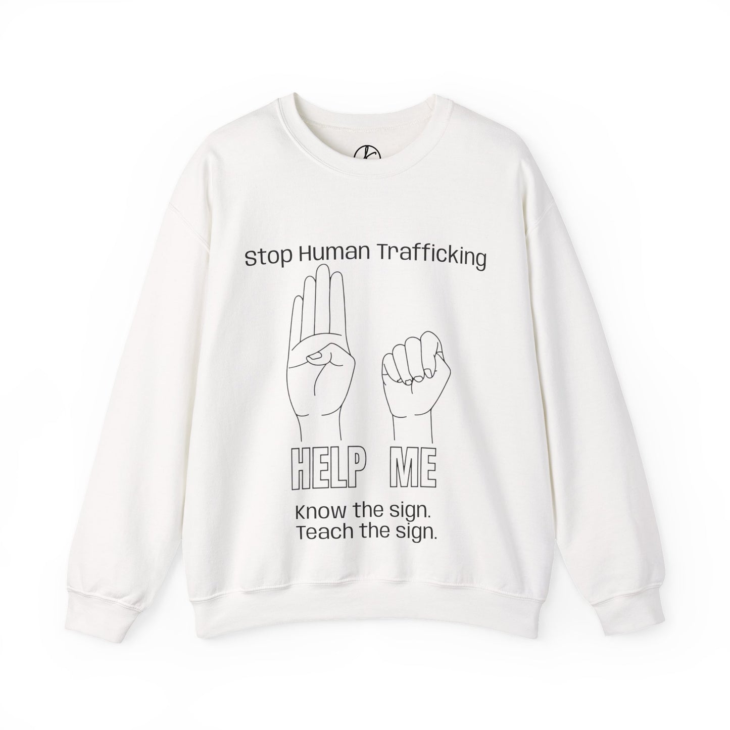 Human Trafficking Hand Sign Sweatshirt