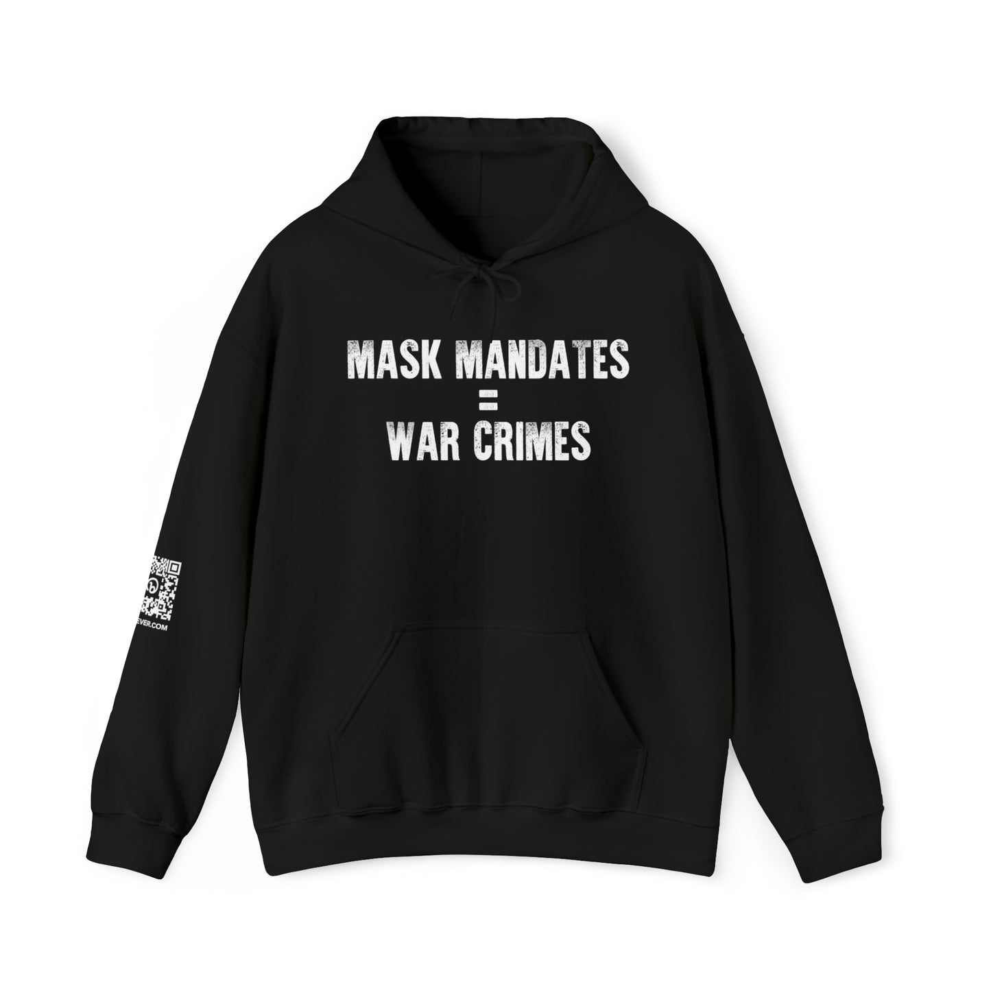 Mask Mandates = War Crimes Unisex Heavy Blend™ Hooded Sweatshirt