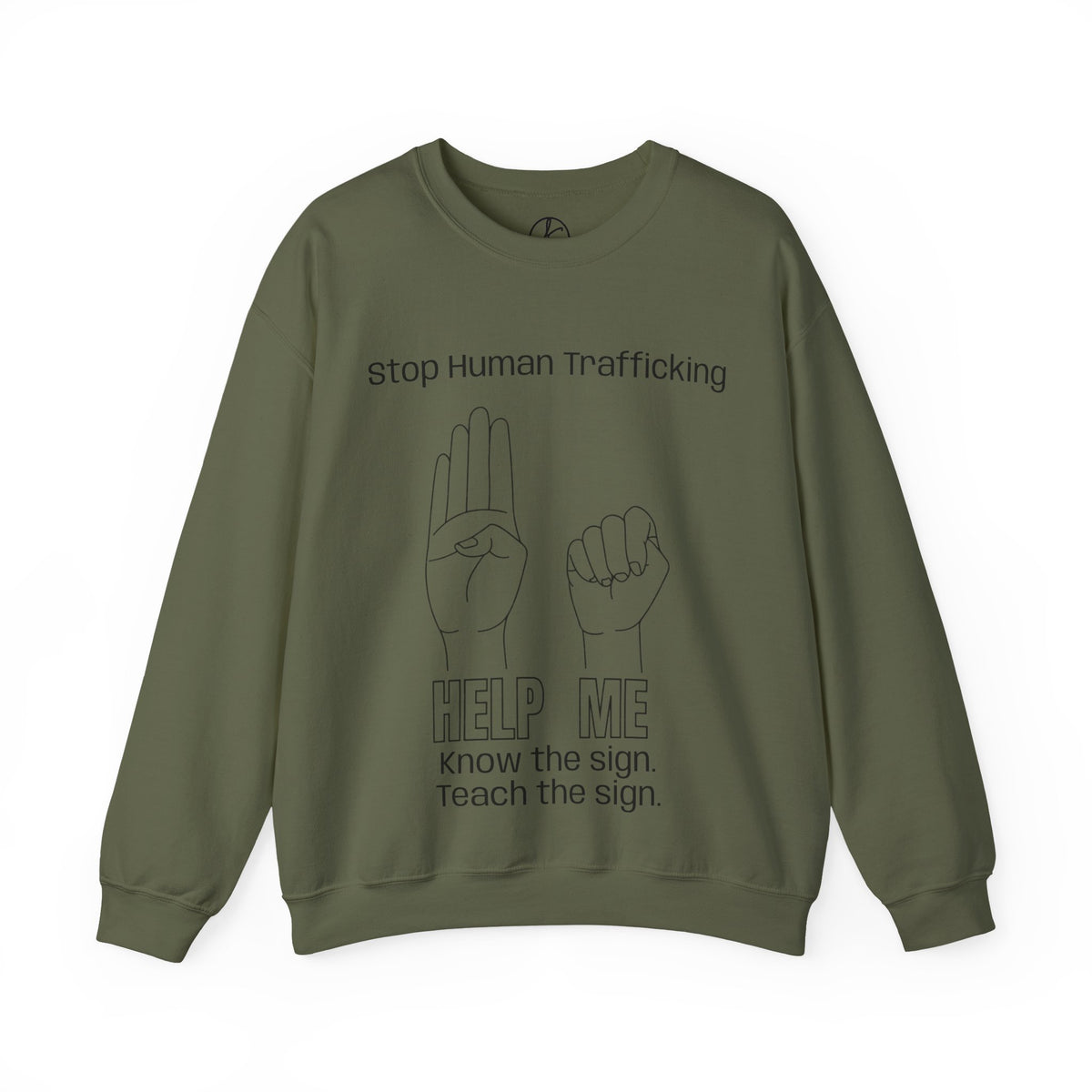 Human Trafficking Hand Sign Sweatshirt