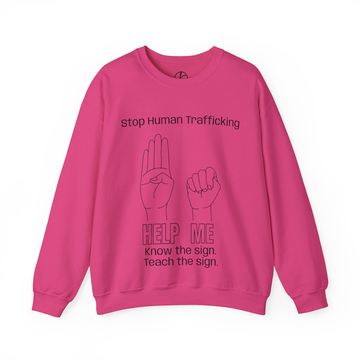 Human Trafficking Hand Sign Sweatshirt