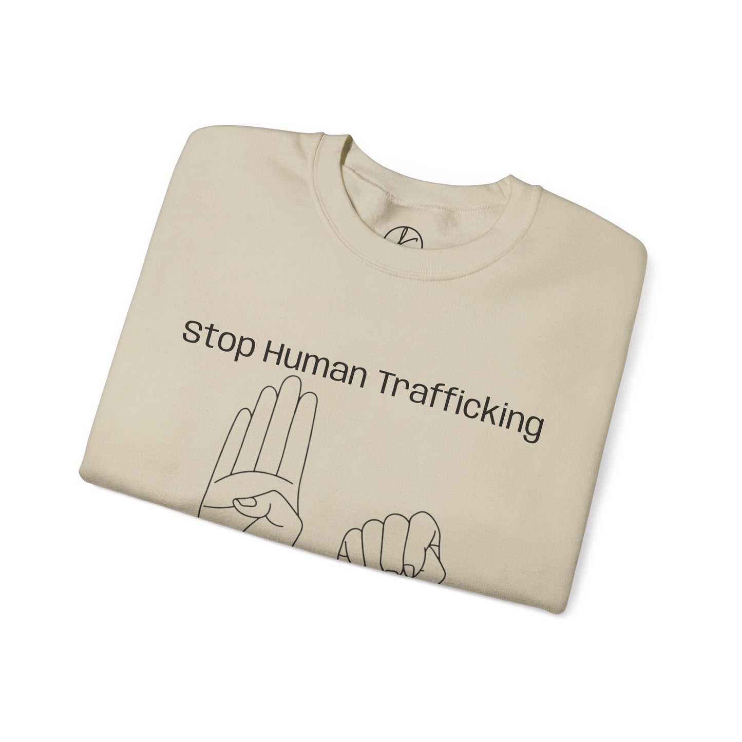 Human Trafficking Hand Sign Sweatshirt