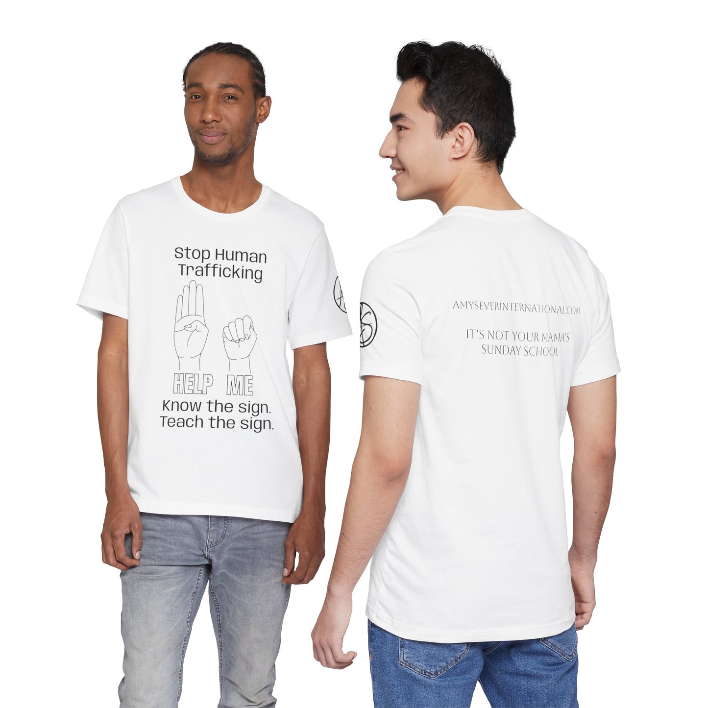 Human Trafficking Hand Sign Unisex Tee
